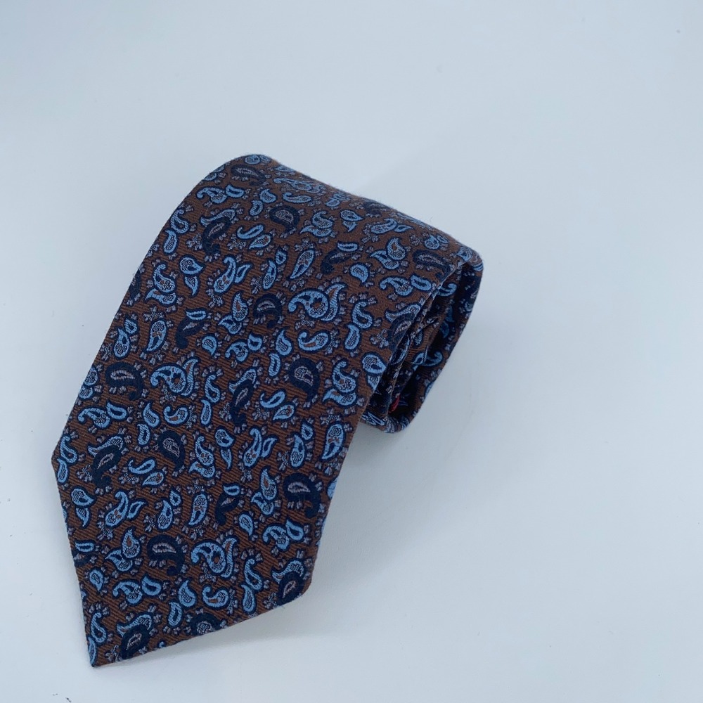 Eton Tie Mens One Size Multi Paisley Silk Classic Fit Luxury Necktie Italy Made